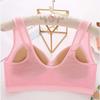 Large Size Front Button Underwear Gather Together for Breathability Comfortable Non Steel Ring Bra for Collecting Accessory Breasts
