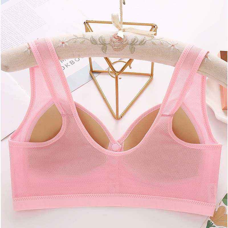 Large Size Front Button Underwear Gather Together for Breathability Comfortable Non Steel Ring Bra for Collecting Accessory Breasts