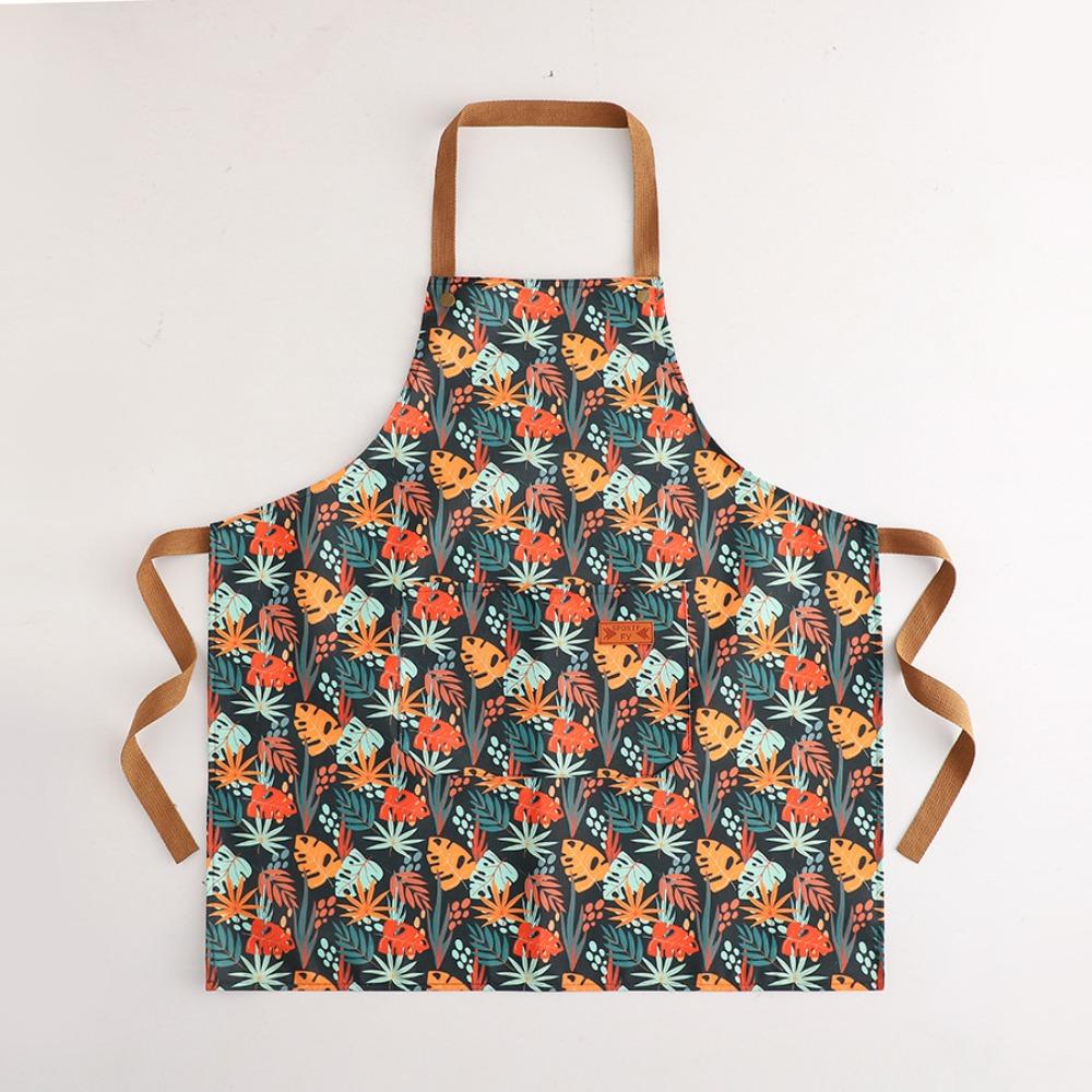 

Wipeable Hands Stain-Resistant Apron Breathable Kitchen Aprons Sleeveless Apron Cooking D