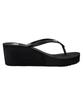 (Roxy) HORIZON Glitter Strap Wedge Sandals BLK M