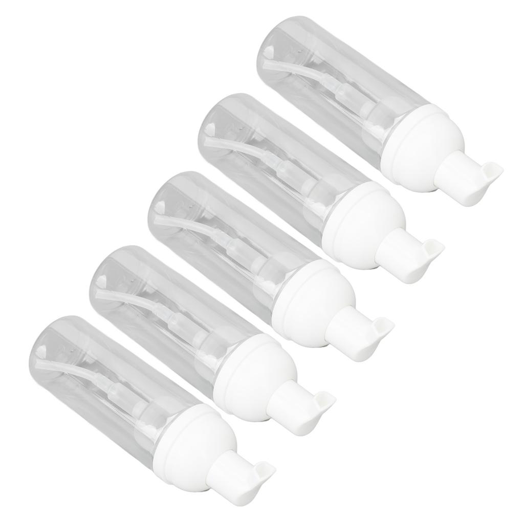 20pcs 50ml Foaming Pump Bottle Prevent Leakage Transparent Travel Foaming Dispenser Bottle