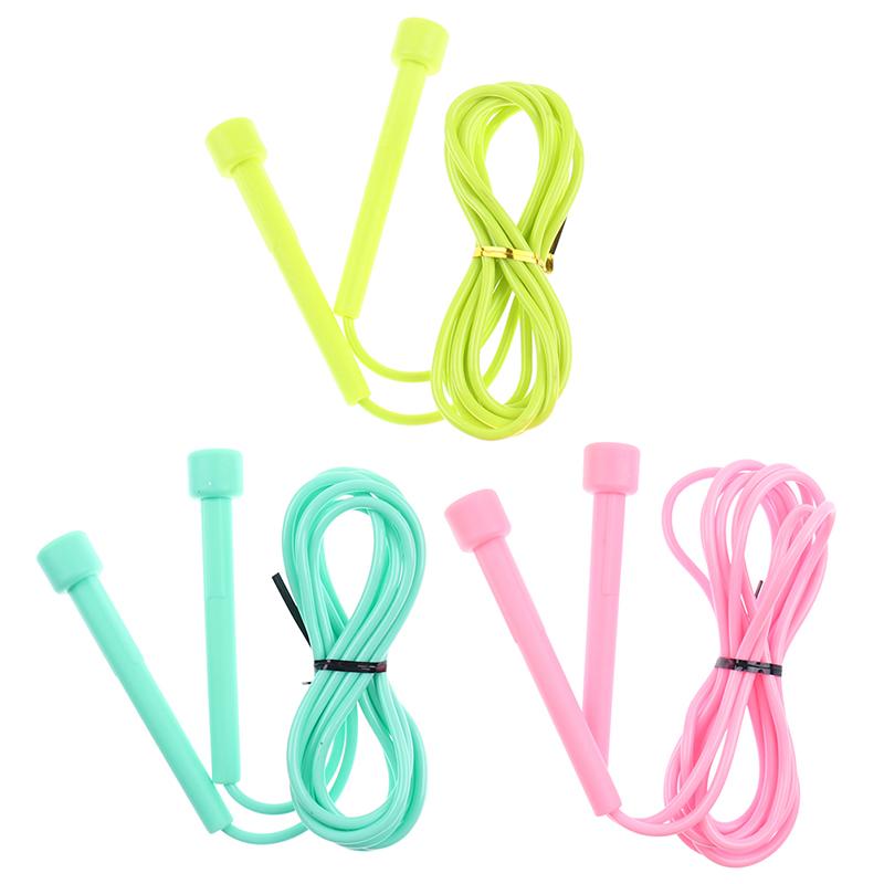 1 Pcs Speed Jump Rope Kids Pvc Skipping Rope Adjustable Fitness Equipment