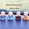 Creative Four Monks Car Ornaments: Auspicious Fruit Incense Holder for Car Interior Decorations