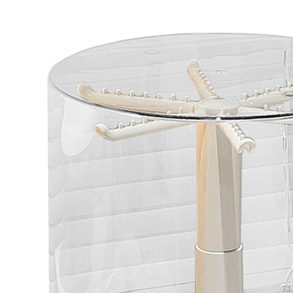 Drehbarer transparenter Vitrinenständer für Puppen, kreative Dekoration, staubdichter Figurenständer