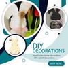 Pack of 5 Rabbit Wood Slices Easter Decorations ple Style Scrapbooking Crafts Birthday Accessories DIY Kits for Adults