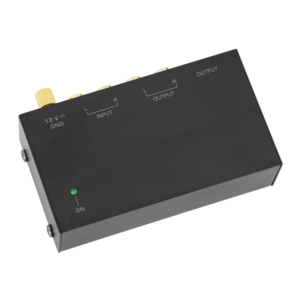 Phono-Vorverstärker AC Metall 100–240V Schallplattenspieler Vorverstärker für Plattenspieler Vinyl-Schallplattenspieler