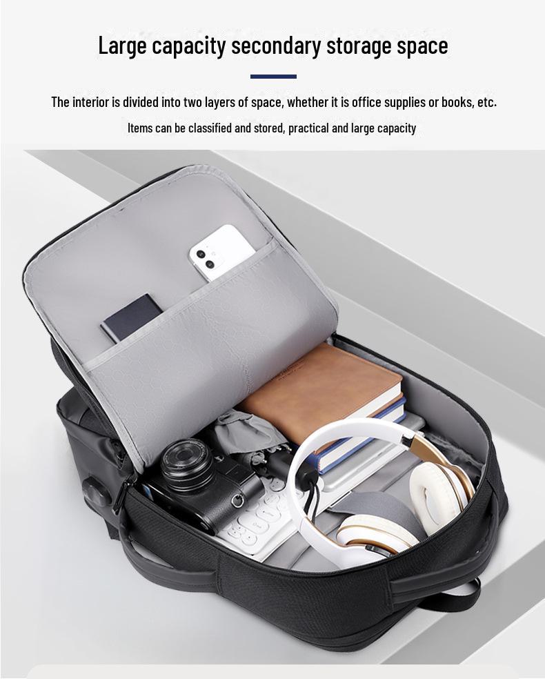 Hochwertiger wasserdichter Oxford-Rucksack - Großes Fassungsvermögen, Unisex-Reise- und Laptoptasche