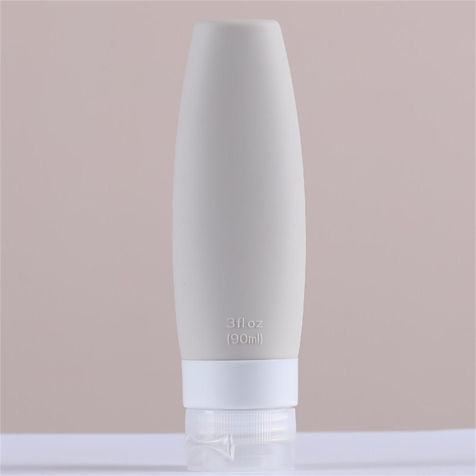 

Туалетные принадлежности, герметичная сжимаемая многоразовая дорожная бутылка, шампунь, кондиционер, лосьон, жидкости, дорожные контейнеры 60/90 мл L бежевый