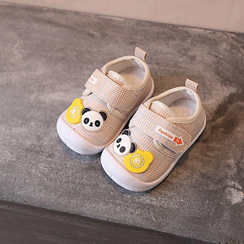 New Season Baby First Walkers Infant Cartoon Soft-Soled Cloth Shoes for Boys & Girls Unisex Animal Graphic Shoes