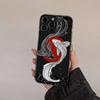 Art Fish Koi Carp Silver Plated Inside Phone Case For iPhone 17 16 15 14 11 12 13 Pro Max Plus X XR XS Max Colored