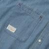 COLUMBIA UNIVERSITY Sl-Label Big Pocket Denim S/S Shirts Light Denim