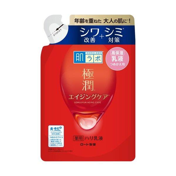 Hada Labo Gokujyun Medicated Firming Emulsion Refill 140ml Moisturizing Rohto Pharmaceutical Anti-Aging Care Wrinkles Spots Fragrance-Free Mineral
