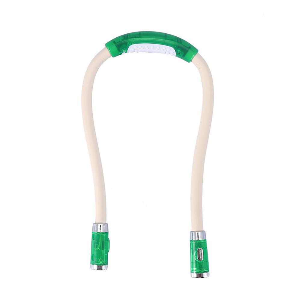 Flexible Neck Hanging Hug LED Light Hands Bendable Lamp Night Reading (Red)