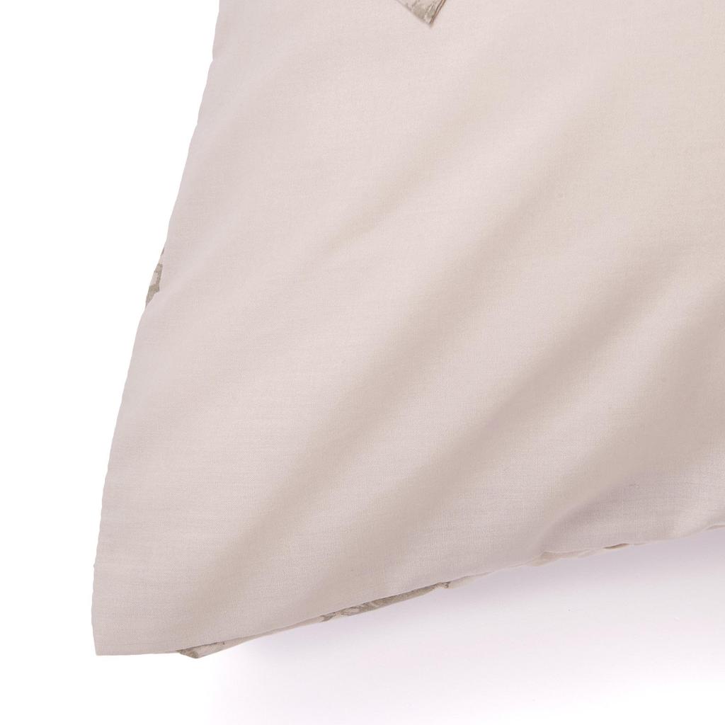 Francfranc Gathered Ribbon Pillowcase, 70x50cm, Beige