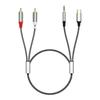 Y Splitter Cable Audio Aux Adapter 3.5mm To RCA Audio Conversion Cable  Car Audio