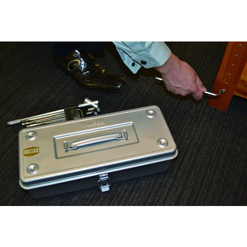TRUSCO Trunk Type Tool Box 373X163X102 Silver T-350SV