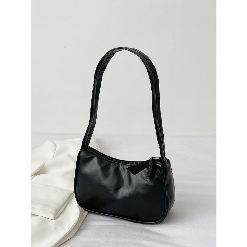 Bolso Minimalista Billetera Retro de Hombro Bolso de Mano de Color Sólido para Mujer 1 Material de Color Sólido Bolso Minimalista de Moda
