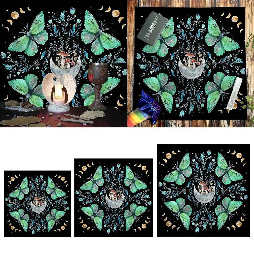 Astrology Tarots Table Altar Cloth Metaphysical Board Game Mat Pendulum Divinations Altar Tablecloth Board Game Card Pad