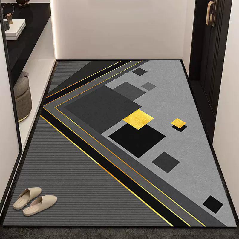 Modern Entrance Diatom Mud Mat Non-Slip Absorbent Fast Dry Trimmable Doormat Dirt Resistant Home Hallway Doorway Floor Rug