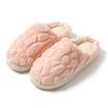 Winter home indoor velvet warm cotton slippers men and couples wear non-slip soft bottom trendy cotton slippers women