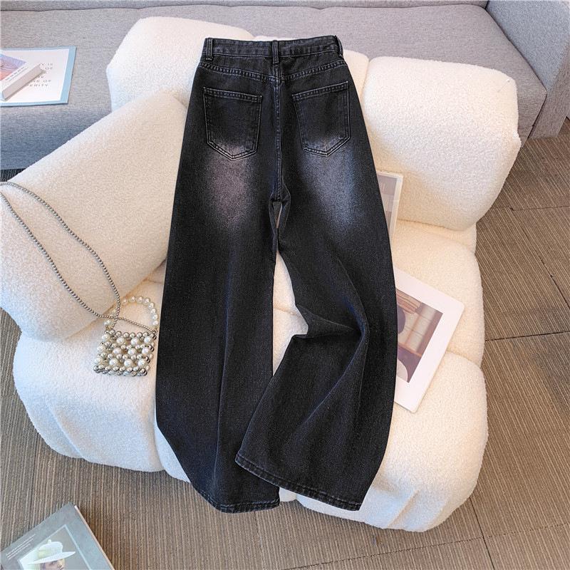 

Southeast Asia Trending Women s High Waist Wide Leg Jeans - Autumn Slimming Loose Fit M