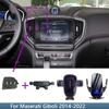 For Maserati Giboli 2014 2015 2016 2017 2018 - Fixed Bracket Base Special Car Phone Mounts Wireless Charging Accessories