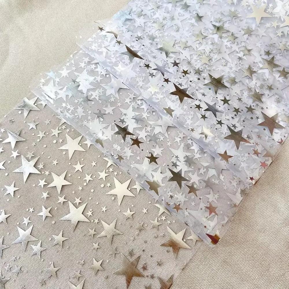 New Glitter Bling Star Table Runner Metallic Christmas Gift Table Flag Cover Home Decor Thin Mesh Table Decor For Wedding Party