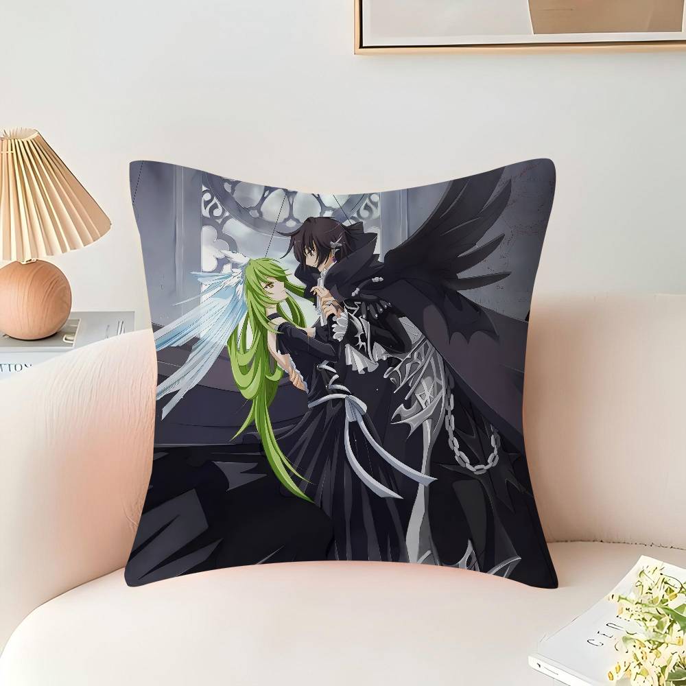 Anime C-Code Geass Lelouch Stitch Lucky Dragon Pillow Cover Sofa Cushion Cover Home Room Decoration Children Gift