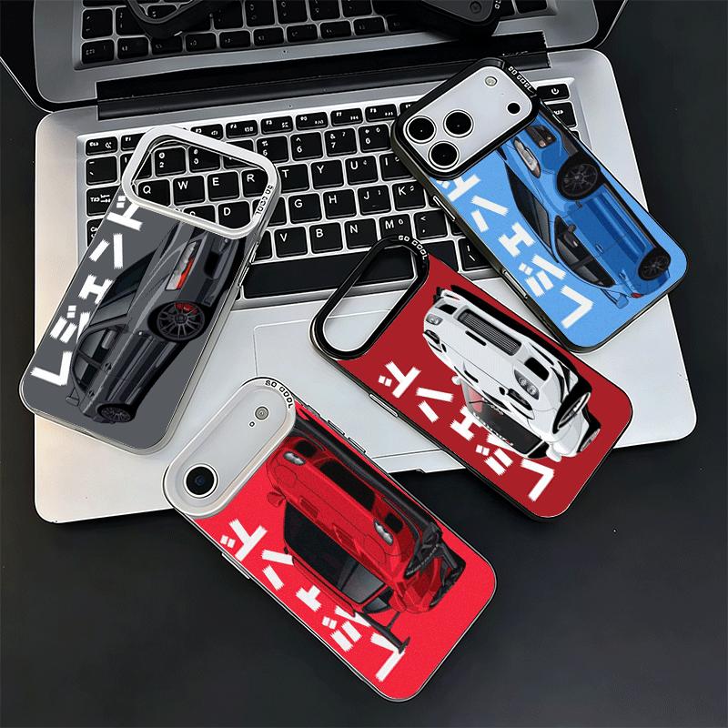 JDM Tokyo Drift Sports Car Soft Phone Case for iPhone 15 16 17 Pro Max 17Air 16E 14 Plus 13 12 Mini Shockproof Cover Back Shell