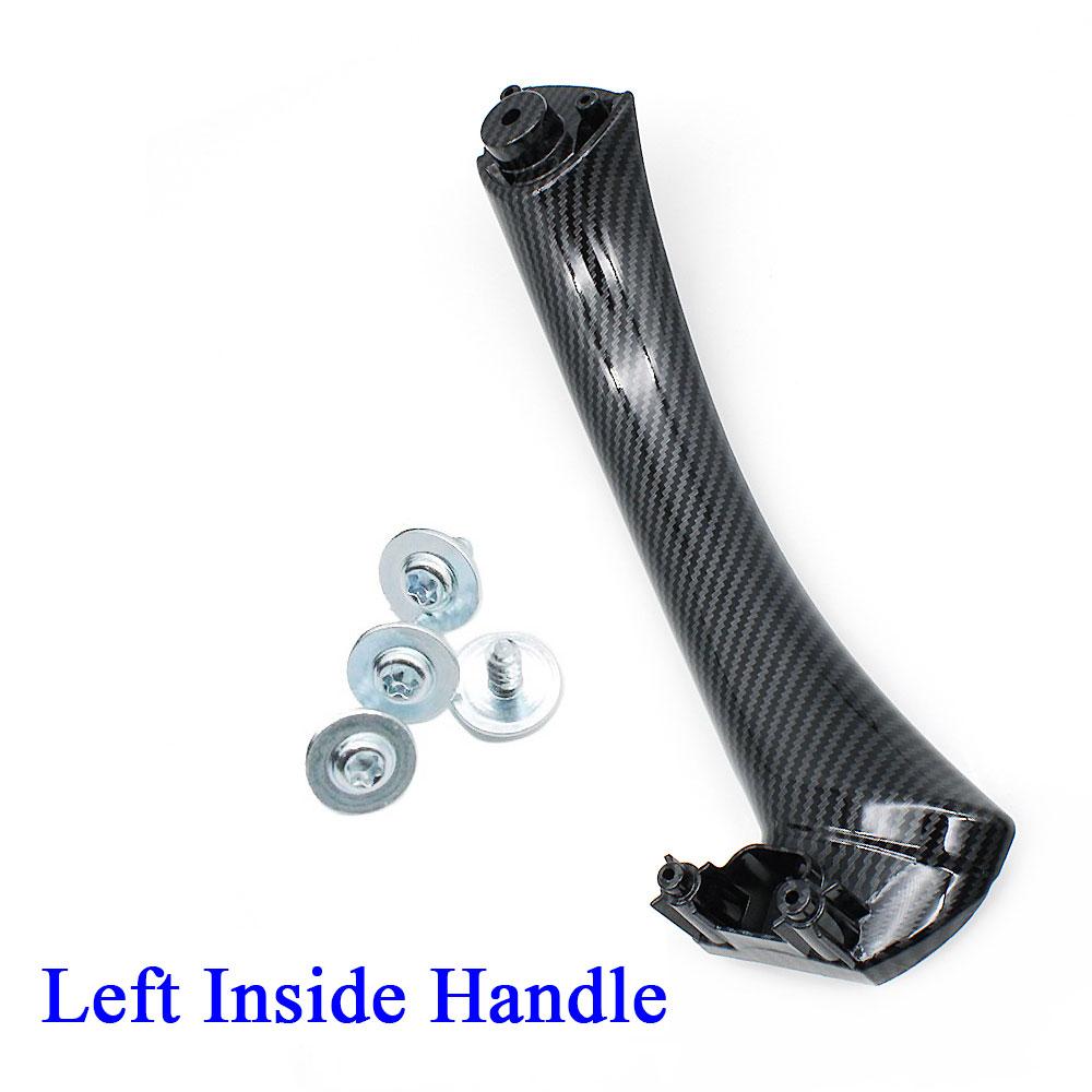 Auto Innentür Kohlefaser Innen Zuggriff Abdeckung Trim Ersatz Für BMW 3 Serie E90 E91 E92 316 318 320 325