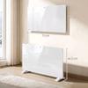 1500W Smart Panel Heater Wall Mounted & Freestanding, Electric Heater with Weekly Timer, Open Window & Anti-Frost, White