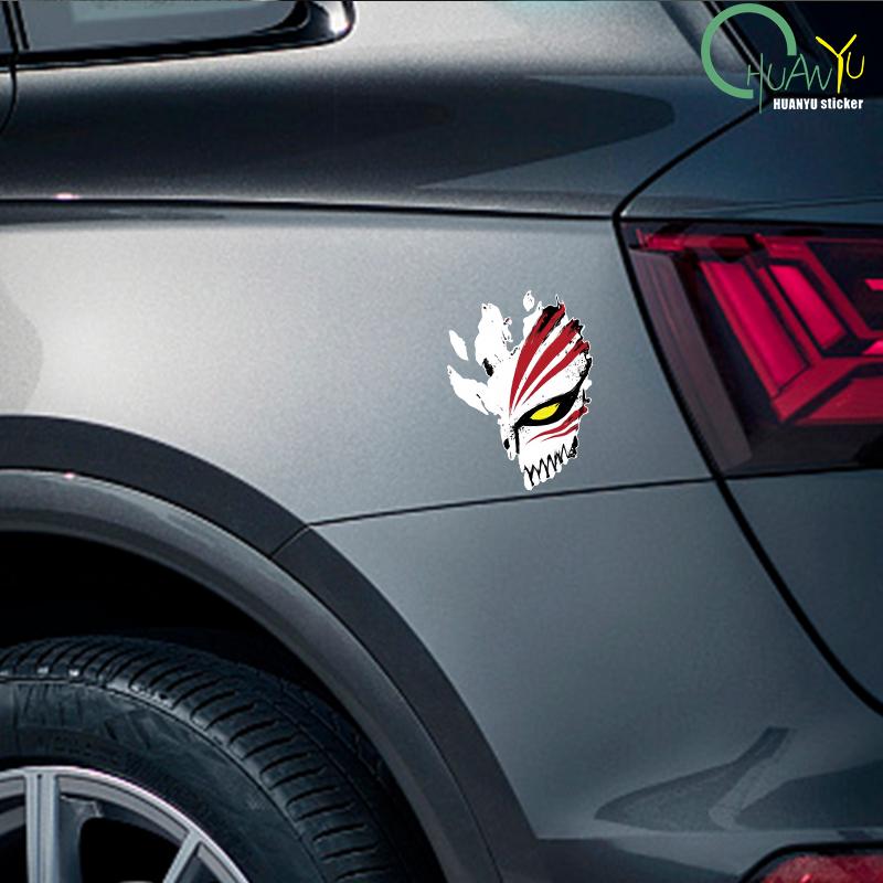 Hollow Car Sticker Death God Kurosaki Ichigo Void Spirit Pressure Mask Electric Car Motorcycle Painted Glass Sticker