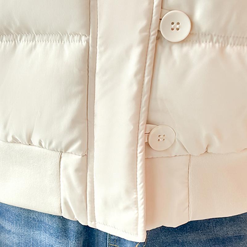 Mode Winter Damen Mäntel Kunstfellkragen Warme Parkas Dicke Lockere Damenjacken