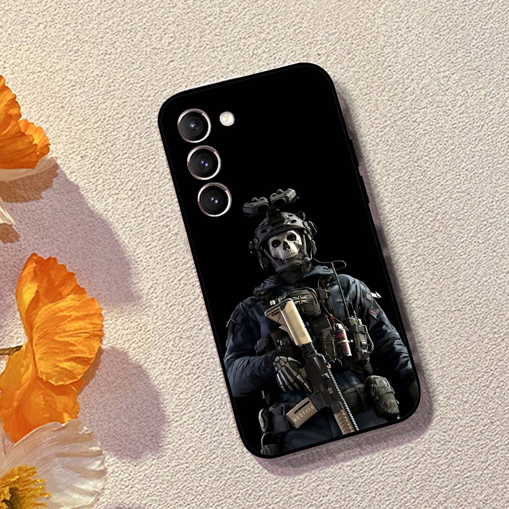 Game C-Call Of D-Duty GhostS Phone Case Black Ultra-thin Shockproof Case For Samsung S24/S25/S22/S30/Note20/Lite/Ultra/5G/Plus/F