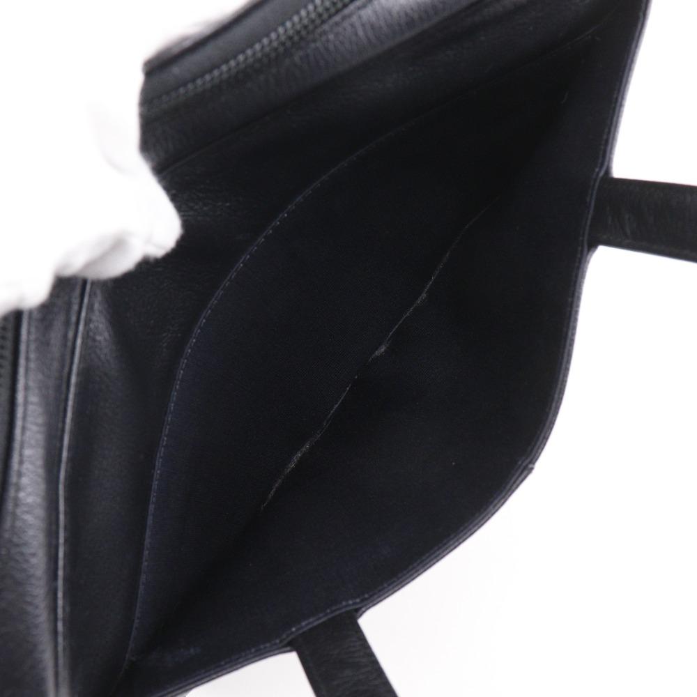 BURBERRY Shibo leather Handbag Nova Check black leather Women Used