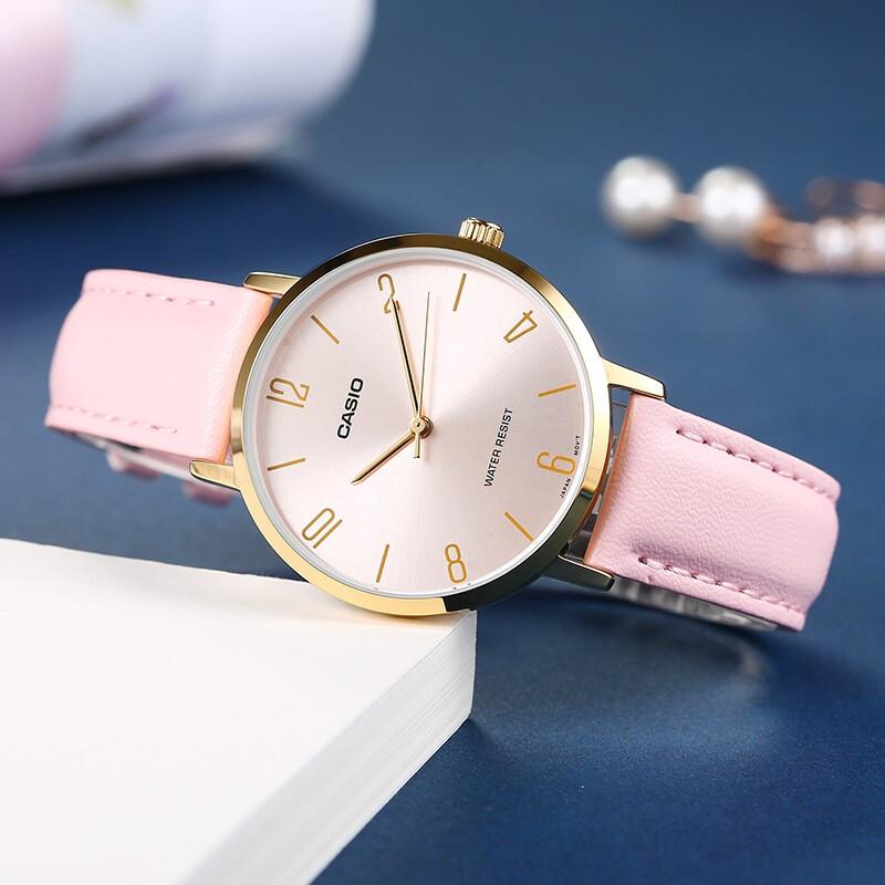 Casio Damen Standard Serie Pinke Uhr LTP-VT01GL-4B LTP-VT01GL-4B