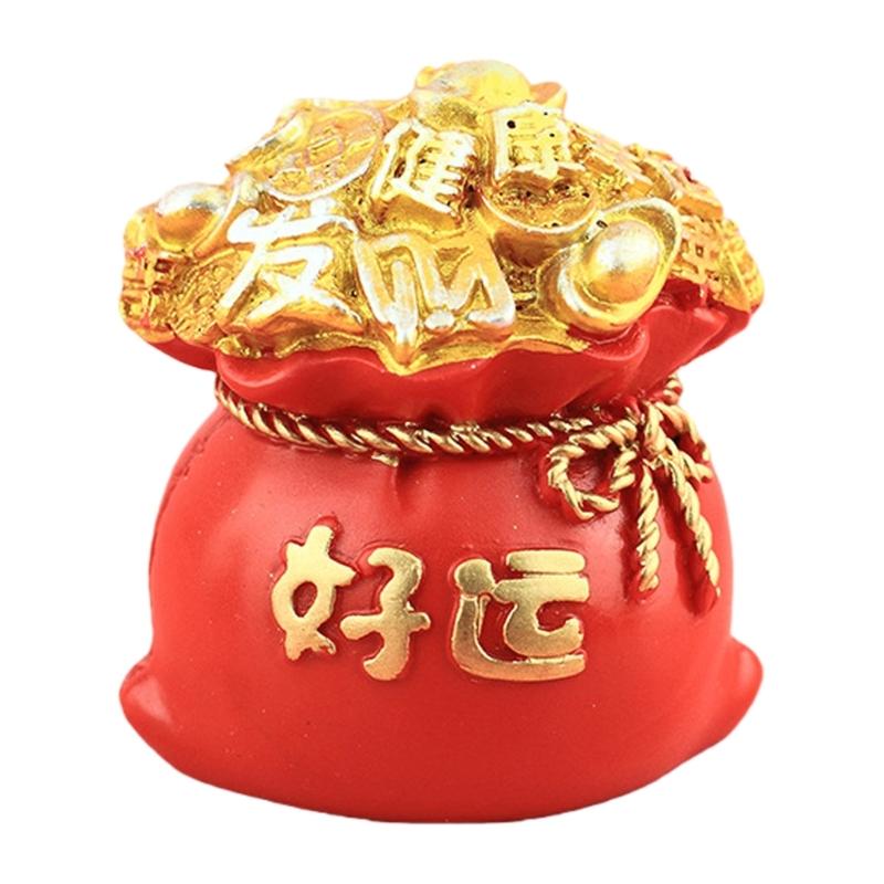 Resin Money Tree Statue Money Tree Figurines Sculptures Fengshui Ornament for Attraction Wealth Good Luck New Years Gift