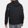Nike Essential Solid Hooded Zip-Up Running Fitted Jacket Men Jackets Black CU5359-010