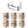 20Pcs Anti-slip Pant Hangers Stainless Steel Pants Clamp Closets Storage Organizer  Living Room