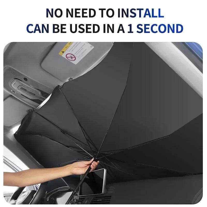 XWKPB1 E60 New Car Front Window Sun Visor UV Protection Accessories For BMW X1 X3 X5 X6 X7 1 3 5 6 7 Series G20 G30 G11 F15 F16 G01 G0