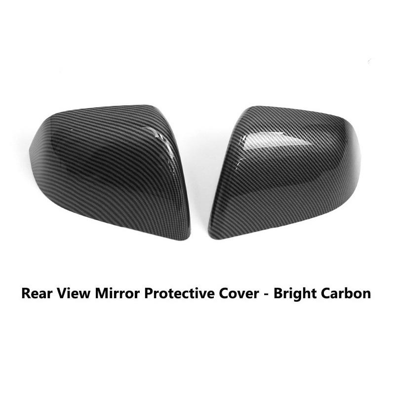 Rear View Mirror Cover For Tesla Model 3+ Highland 2025 Model Y Side Door Carbon Fiber Rearview Case New Model3 Car Accessories