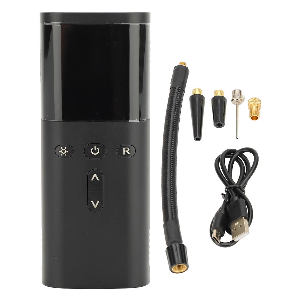 Portable Tire Inflator Fast Inflation LED Display Type C Rechargeable Cordless Tire Air Pump for