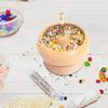 Wooden Bead Spinner String Seed Beads Quickly Beading Bowl Loader Kit DIY Jewelry Making for Craft Seed Beading Device