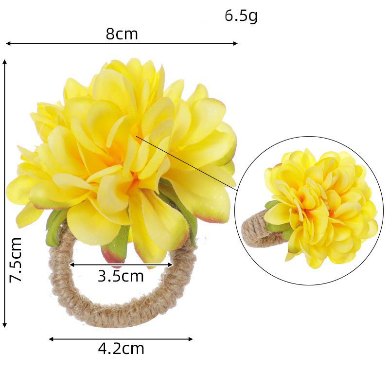 1pcs Flower Shaped Napkin Holder Crafts for Centerpieces Festival Wedding Thanksgiving Home Kitchen Decor