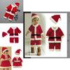 Ultra Soft Boys And Girls Santa Claus Christmas Dress Set Outfit For Kids