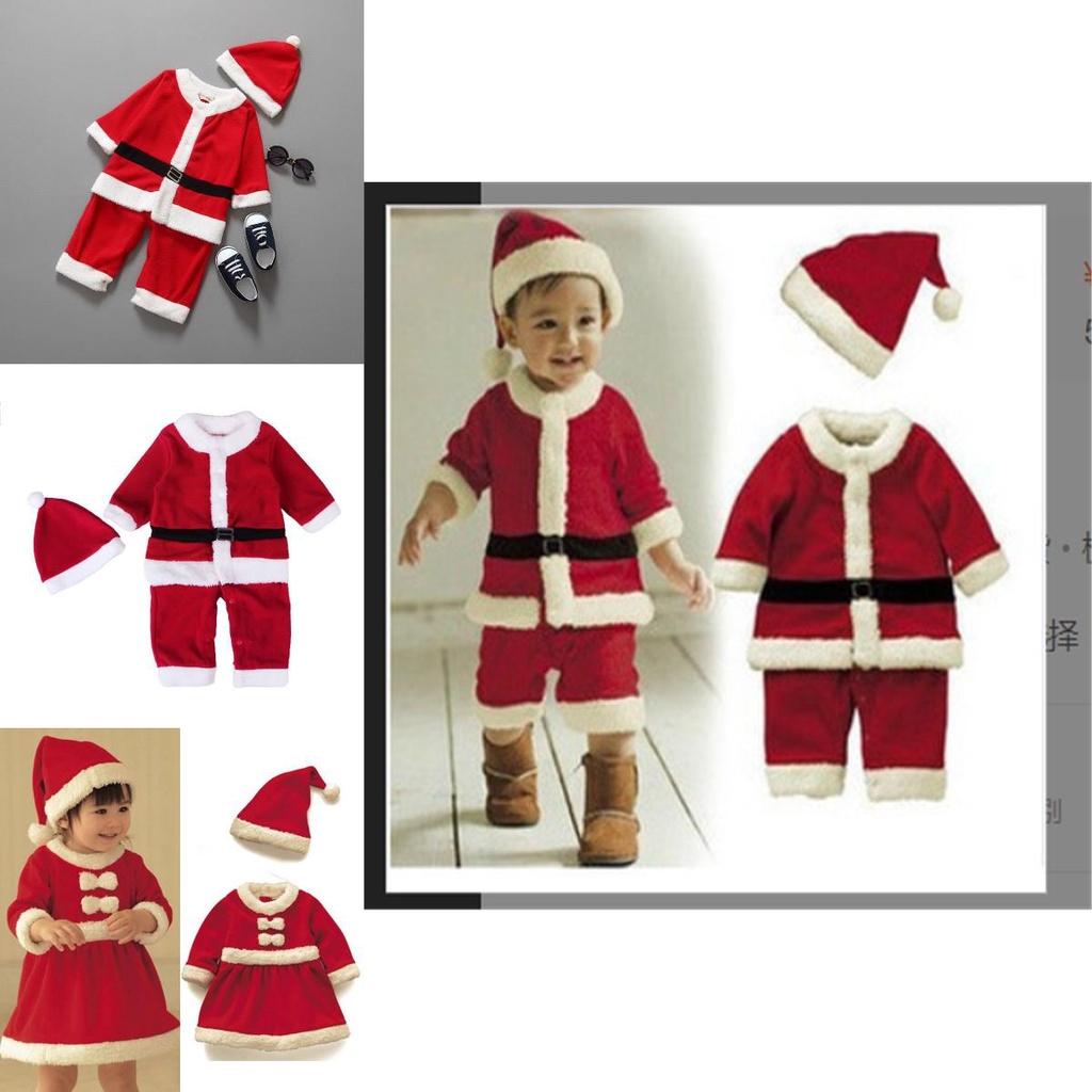 Ultra Soft Boys And Girls Santa Claus Christmas Dress Set Outfit For Kids