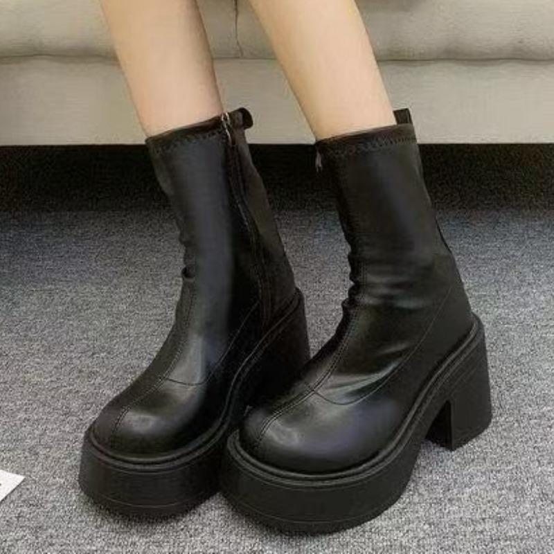 Women Ankle Boots Sexy High Heels Shoes Platform Chunky Boots Elegant 2025 Winter Shoes Party Brand Woman Pumps Zapatos