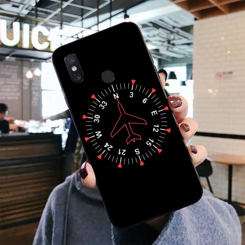 Aviation Aeroplane Helicopter Cockpit Instrument Phone Case for Xiaomi Mi 5 6 8 9 10 Lite Pro SE Mix 2s 3 F1 Max2 3