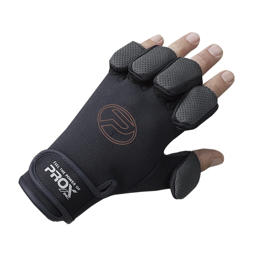 Prox Black X Free Size Five-Finger Gloves, Black,
