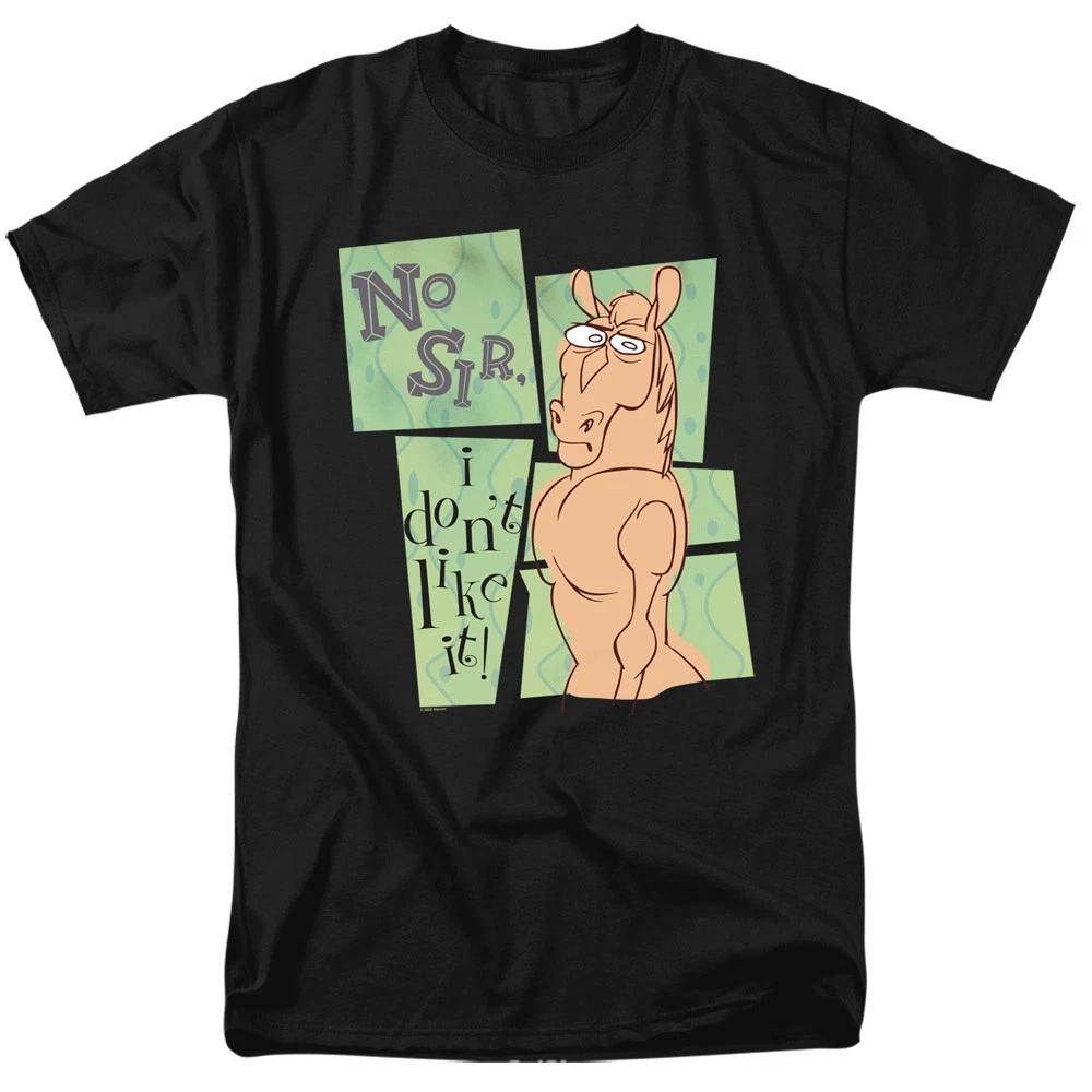 Ren And Stimpy - No Sir I Don t Like It - Adult Unisex T-Shirt - Black S